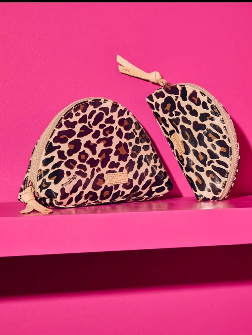 Consuela Blue Jag Medium Cosmetic Case